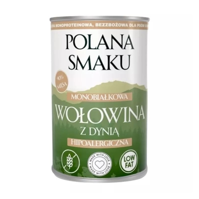 Wet Dog Food Polana Smaku Beef with Pumpkin 400g