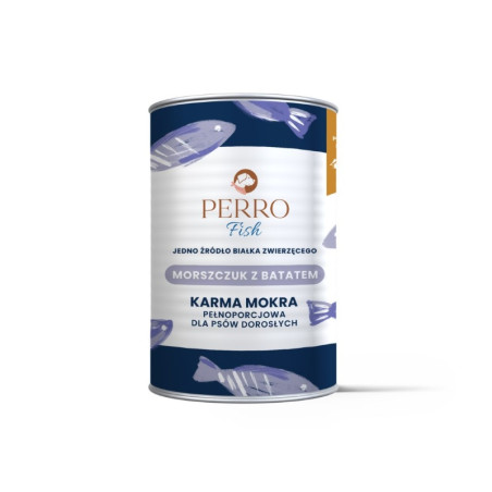 Wet Dog Food Perro Fish Hake with Sweet Potato 400 g