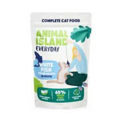 Karma mokra dla kota Animal Island Everyday saszetki Biała ryba 12 x 85g