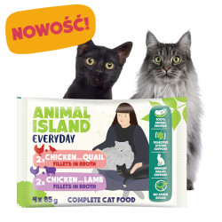 Wet Cat Food Animal Island Pouches EVERYDAY 4-Pack 