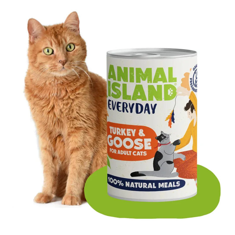 Karma mokra dla kota Animal Island Everyday Indyk/Gęś 400g