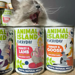 Wet Cat Food Animal Island Everyday Turkey/Goose 400g