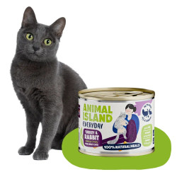 Wet Cat Food Animal Island EVERYDAY Cat Turkey/Rabbit 200G
