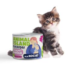 Wet Food for Kittens Animal Island Everyday Veal and Rabbit 185g