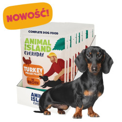 Karma dla psa Animal Island Saszetki Indyk 10 x 150 g Rosół