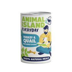 Karma mokra dla psa Animal Island Everyday indyk przepiórka 400g