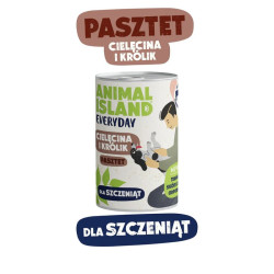 Food for Puppies Animal Island Everyday with Veal and Rabbit 400g