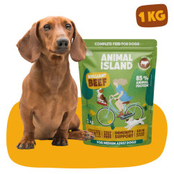 Dry Dog Food Animal Island Beef 1kg