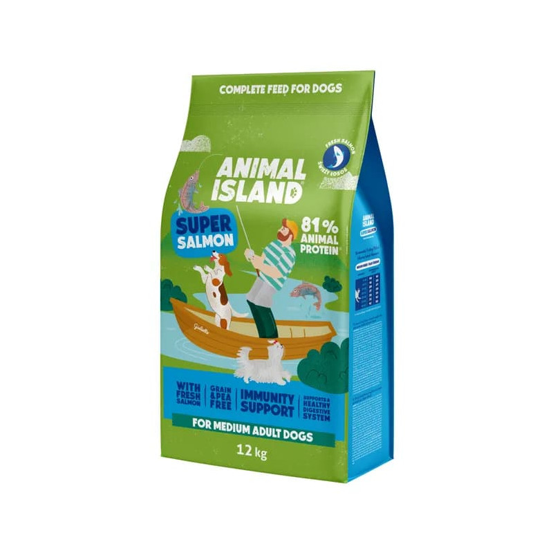 Karma sucha dla psa Animal Island Łosoś 12 kg