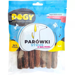 Dog Treats DOGY Sausages Ostrich with Raspberries 7 pcs