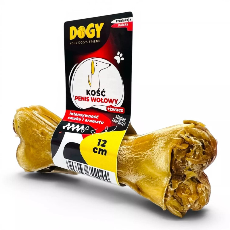 Przysmaki dla psa DOGY Kość z penisem wołowym 12cm 12szt