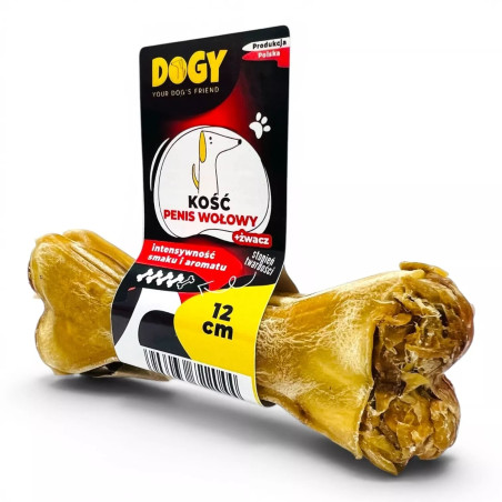 Przysmaki dla psa DOGY Kość z penisem wołowym 12cm 12szt