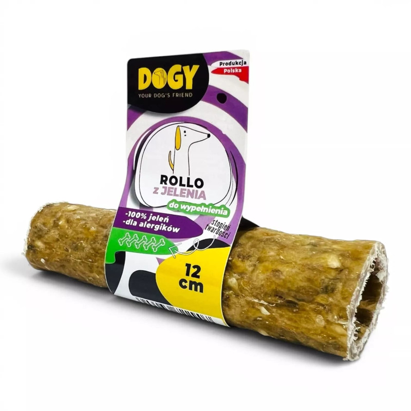 Dog Treats DOGY - Deer Rollo 12cm 12pcs