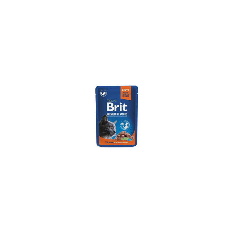 Brit Premium Łosoś dla kotów sterylizowanych 100 g – mokra karma dla kota | Pupilowa Kraina
