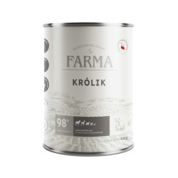 Karma mokra dla psa Farma Select Królik 400 g