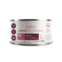 Karma mokra dla psa Farma Select Królik dla szczeniąt 200 g