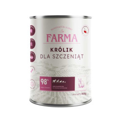 Karma mokta dla psa Farma Select Królik dla szczeniąt 400 g