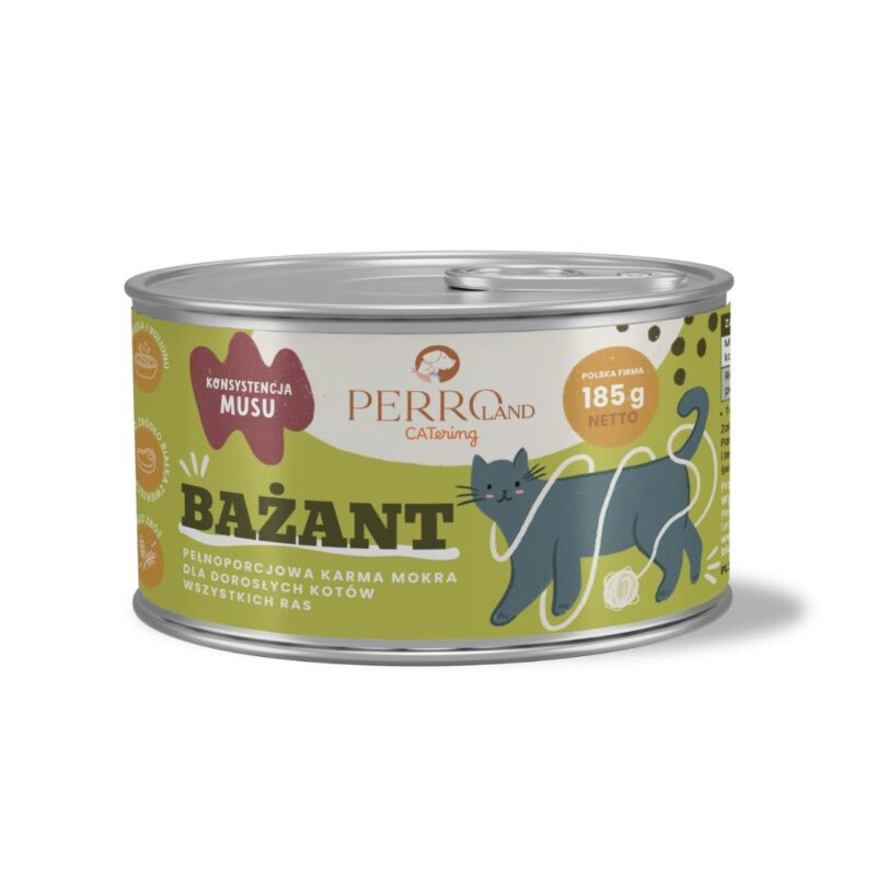 Karma mokra dla kota PERRO CATERING Bażant 185g