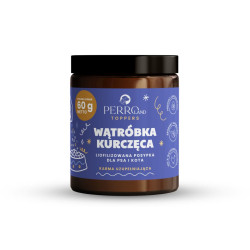 Przysmaki dla psa i kota PERRO TOPPERS Wątróbka kurczęca liofilizowana 60g