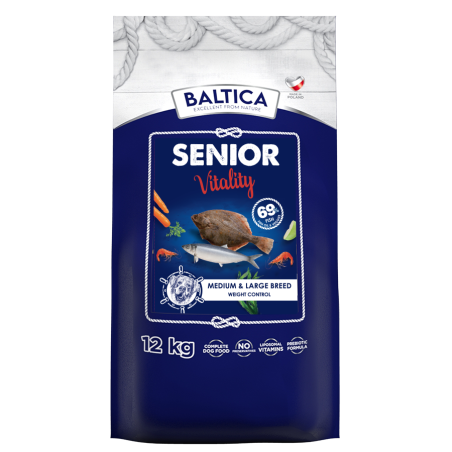 Dry Dog Food Baltica Exellent Senior Vitality M/L 12kg