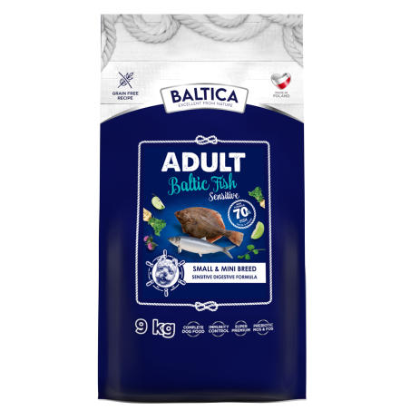 Karma sucha dla psa Baltica Exellent Adult Sensitive Baltic Fish XS/S 9kg