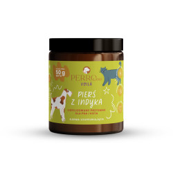 Przysmaki dla psa i kota PERRO Voila Pierś z indyka 50g