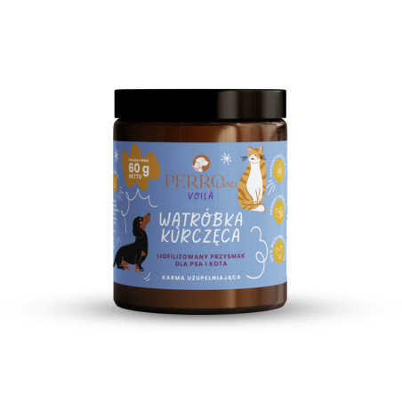 Treats for Dogs and Cats PERRO Voila Chicken Liver 60g