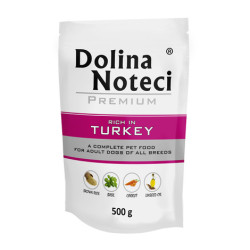 Karma mokra dla psa Dolina Noteci Premium w saszetkach 500 g Indyk