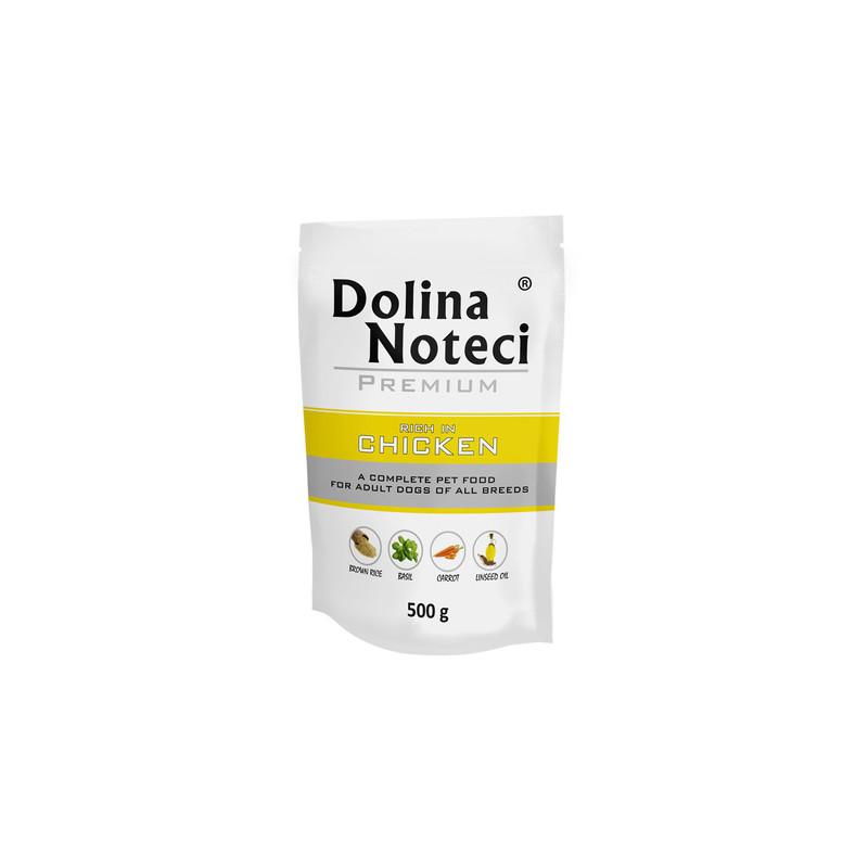 Karma mokra dla psa Dolina Noteci Premium w saszetkach 500 g Kurczak