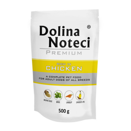 Wet Dog Food Dolina Noteci Premium Pouches 500 g Chicken