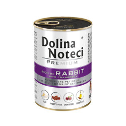 Karma mokra dla psa Dolina Noteci Premium Królik z żurawiną 400 g