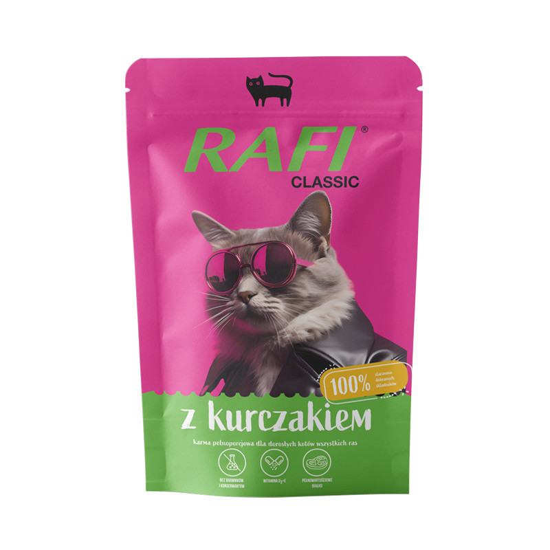 Wet Cat Food Rafi Cat Classic Chicken 100 g