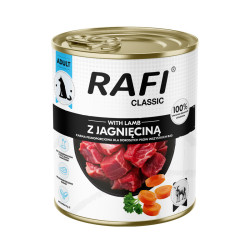 Karma mokra dla psa Rafi Dog Classic Jagnięcina 800 g