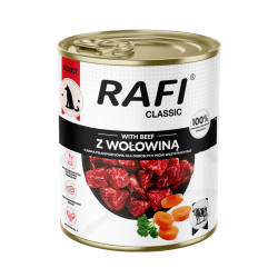Karma mokra dla psa Rafi Dog Classic Wołowina 800 g