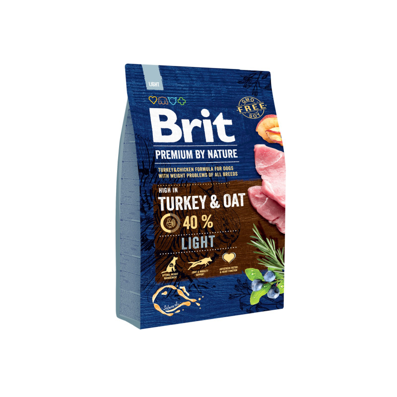 Dry Dog Food Brit Premium by Nature Light 3 kg
