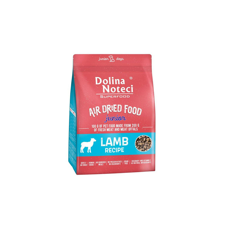 Karma sucha dla psa Dolina Noteci Superfood Junior z jagnięciną 1 kg