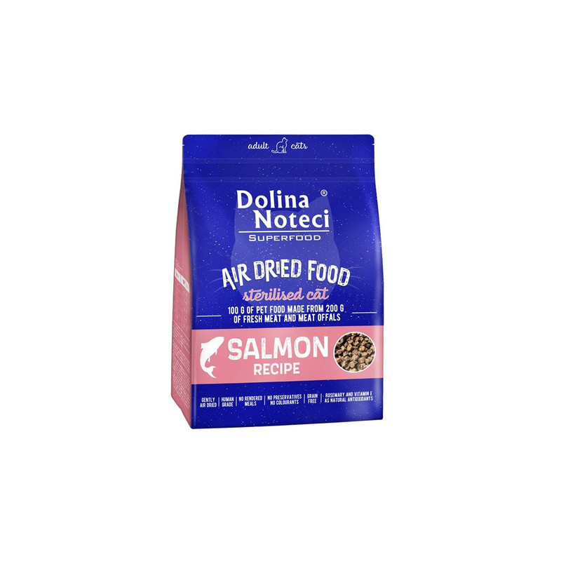 Dry Cat Food Dolina Noteci Superfood Sterilised Feline with Salmon 1 kg