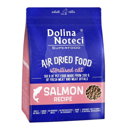 Dry Cat Food Dolina Noteci Superfood Sterilised Feline with Salmon 1 kg
