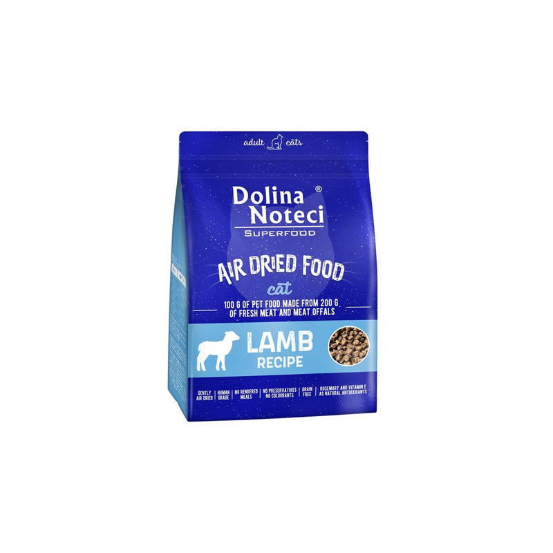 Karma sucha dla kota Dolina Noteci Superfood Feline z jagnięciną 1 kg