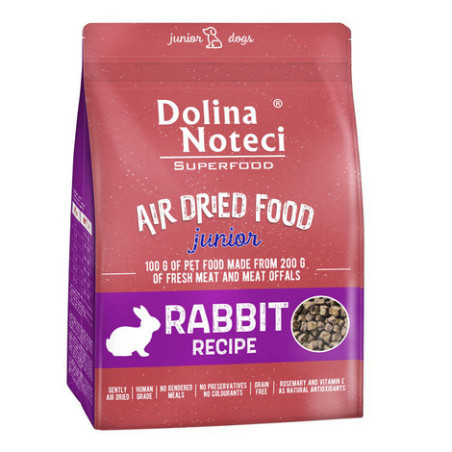 Karma sucha dla psa Dolina Noteci Superfood Junior z królikiem 1 kg