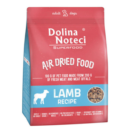 Karma sucha dla psa Dolina Noteci Superfood z jagnięciną 1 kg