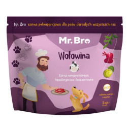 Mr.Bro Hipoalergiczna sucha karma z wołowiną 2 kg – dla psów dorosłych | Pupilowa Kraina