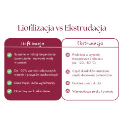 Karma pełnoporcjowa dla psa Kaczka z dynią 1000g Adult Dog liofilizowana