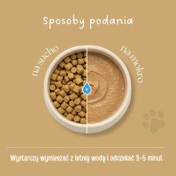 Karma liofilizowana pełnoporcjowa dla kota KOT Kitten Kurczak z kozim mlekiem i żółtkiem 1000 g