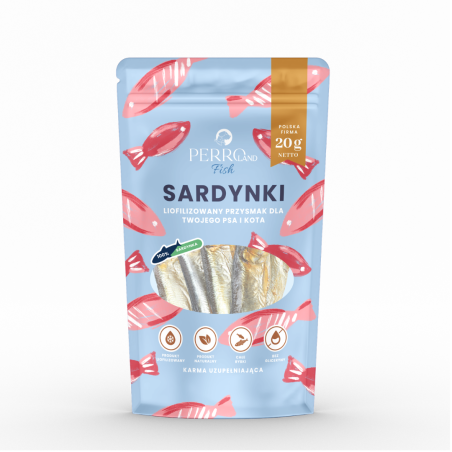 Przysmak dla psa PERRO FISH Sardynka Liofilizowany przysmak 20g