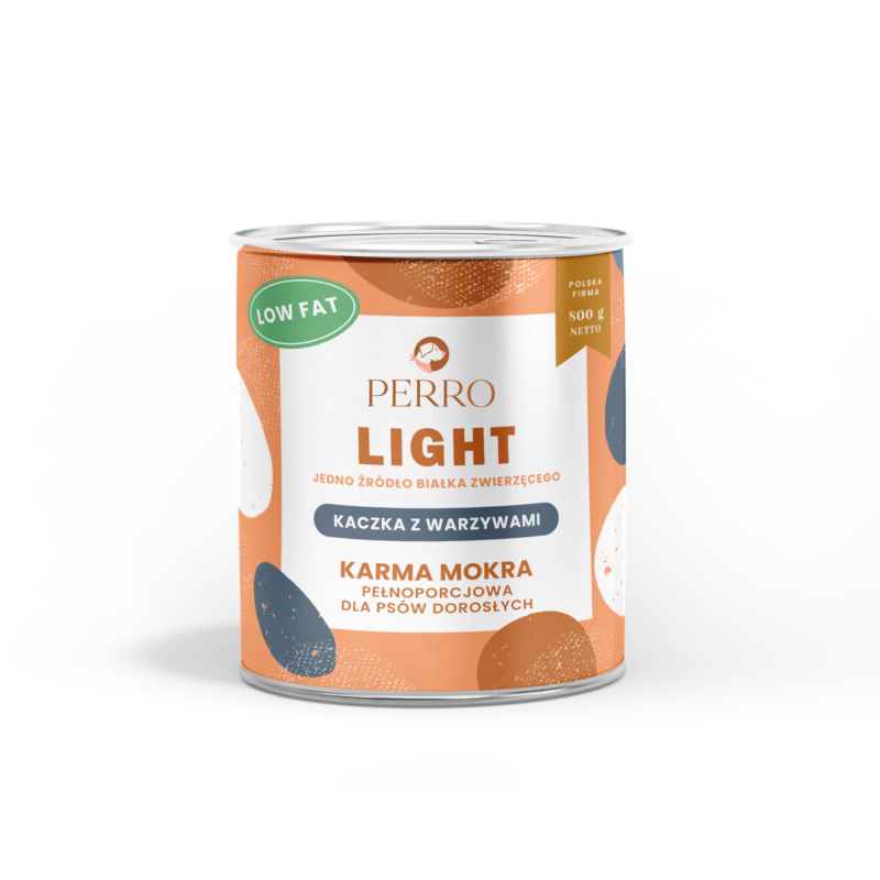 Wet Dog Food PERRO LIGHT Duck with Vegetables 400g