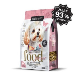 Karma sucha dla psa Dr. Malou Kaczka z mlekiem kozim i żółtkiem 1kg Puppies