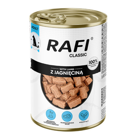 Karma mokra dla psa Rafi Dog Jagnięcina 1240 g