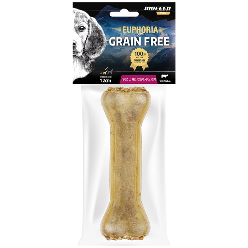 Dog Treats BIOFEED Euphoria Beef Penis Bone 12 cm
