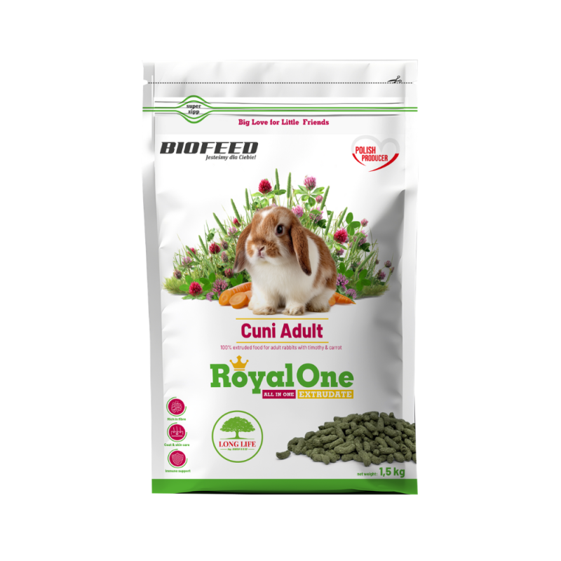 Karma dla gryzoni BIOFEED ROYAL ONE CUNI ADULT 1,5KG